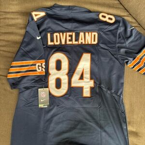Coloston Loveland Chicago bears blue jersey men’s size medium large xl nwt